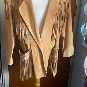 Vintage North Frontier America suade fringe blazer